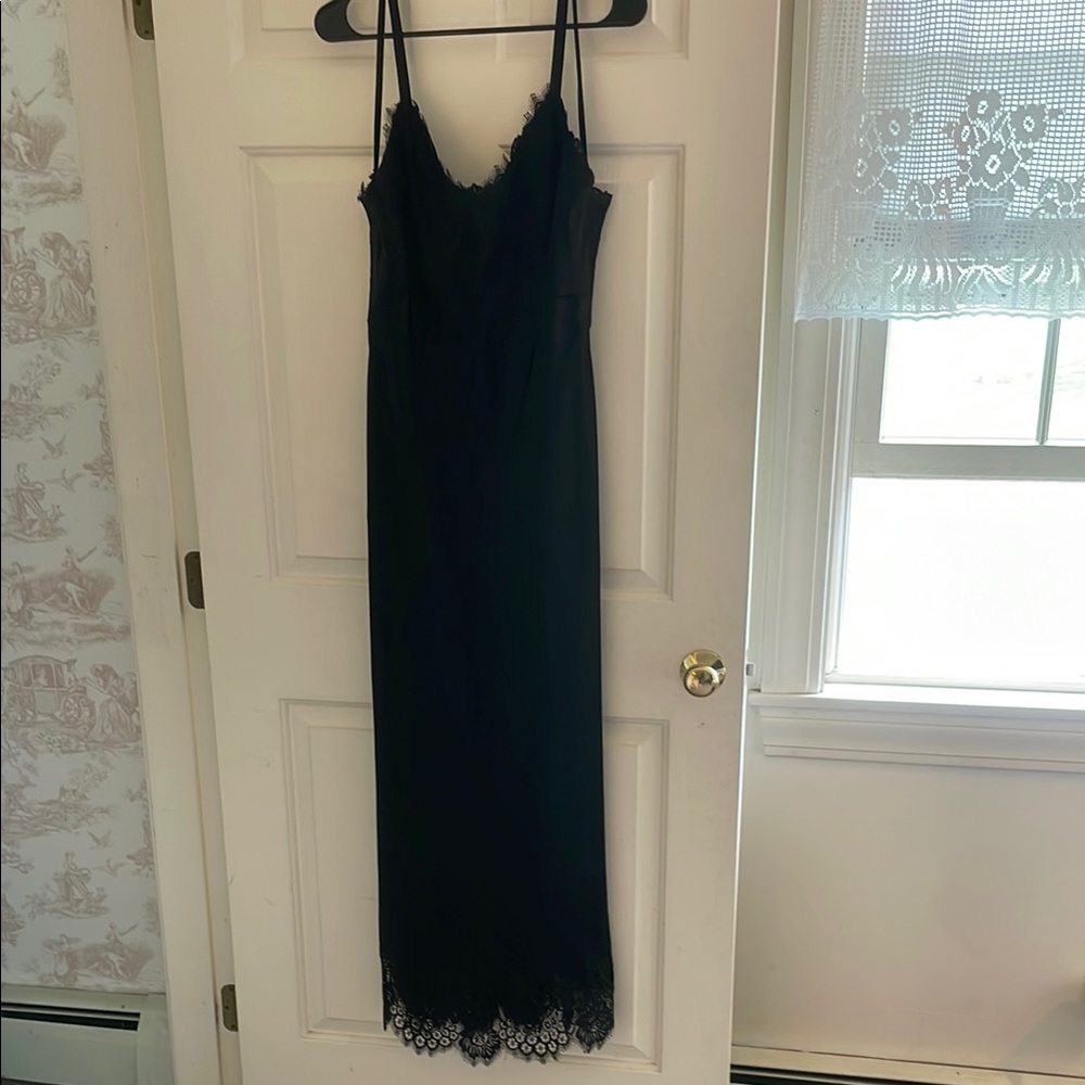 Luxury Ralph Lauren Black Midi Dress